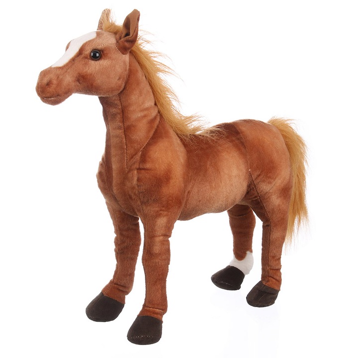 Jucarie copii, W-Web, De plus, Moale, Animalut, Dimensiune mare, Maro