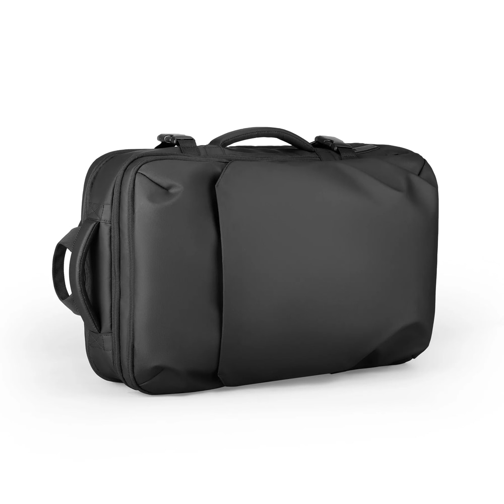 Rucsac Mark Ryden MR9711, compatibil cu laptop 15.6", port USB si micro USB, full impermeabil, 3 modalitati de purtare, unisex, spatios, negru, perfect pentru calatorie, servici sau scoala