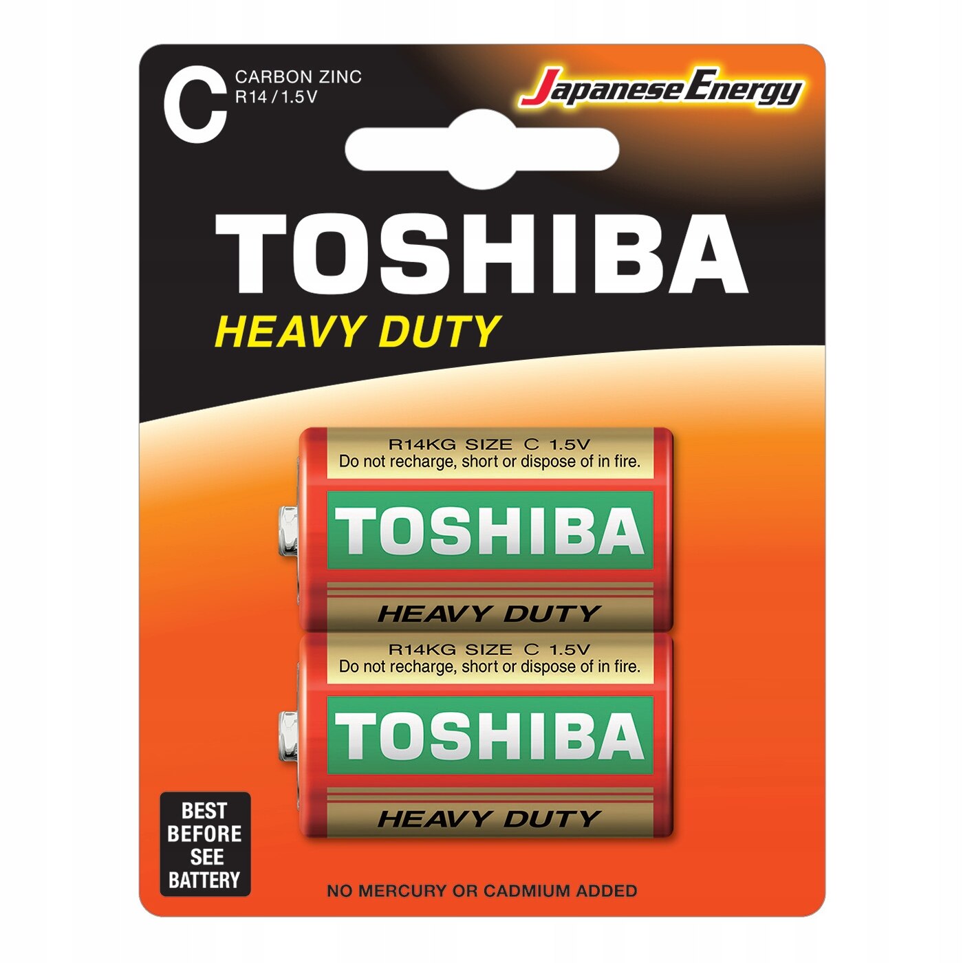 Set 2 baterii, Toshiba, Zinc-carbon, 1.5V - eMAG.ro
