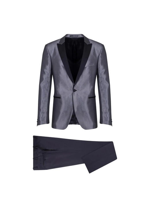 Costum Prince Oliver, Lana, Gri/Negru, Negru/Gri