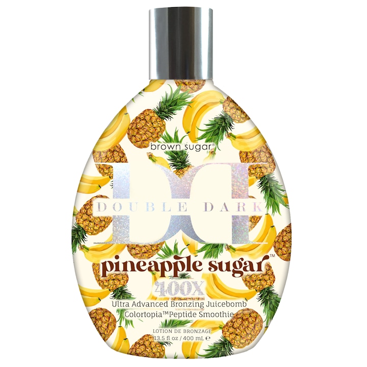 Крем за тен в солариум Pineapple Cream 400X, За допълнителен тъмен бронзов тен с бляскава нотка, 400 мл