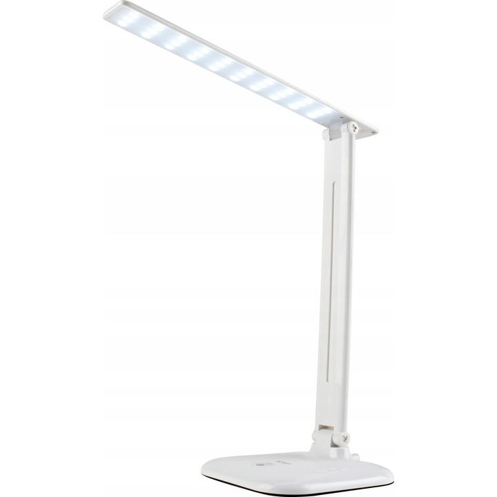 Lampa de birou, Polux, Plastic, 9W, Alb cald