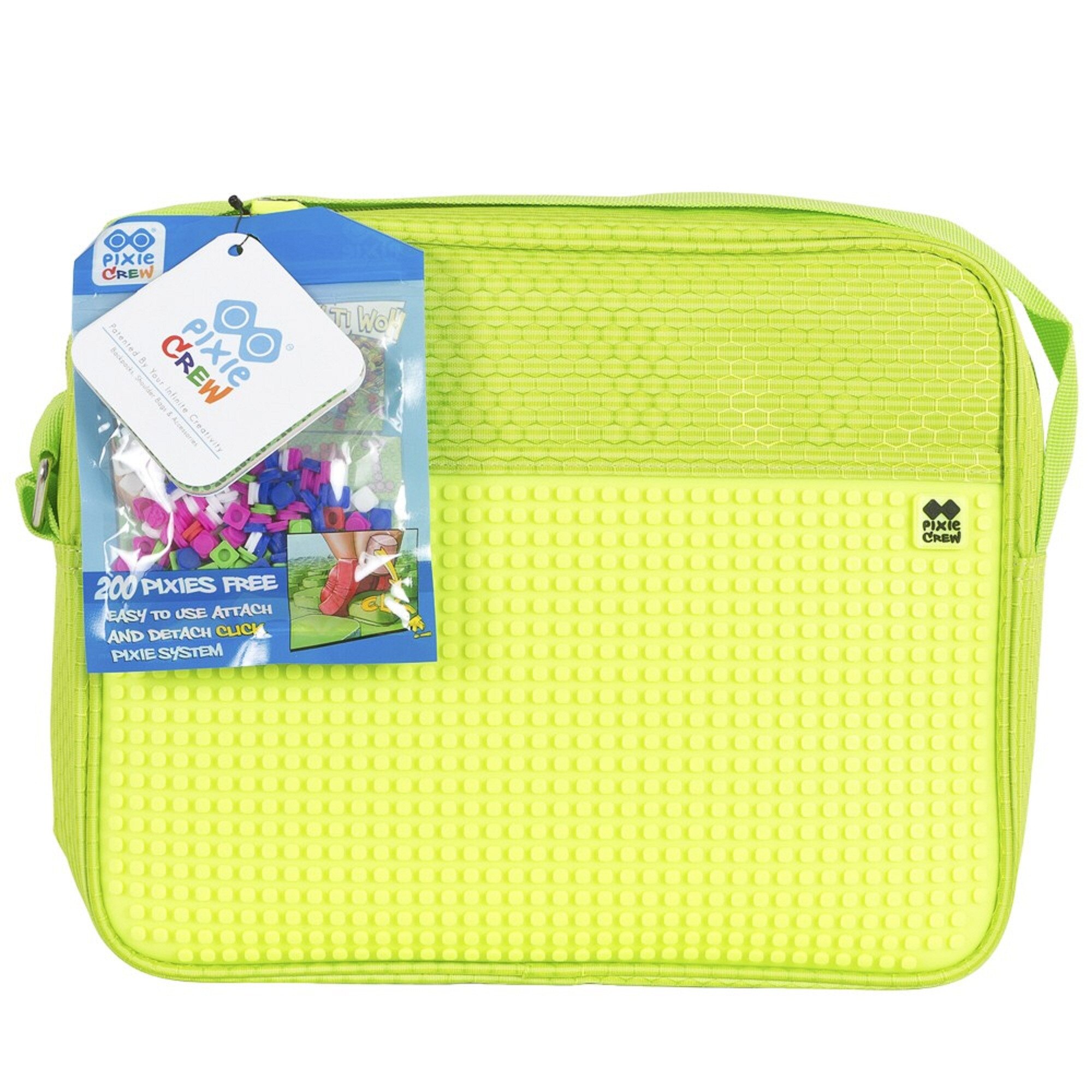 Geanta de umar Pixie verde/galben