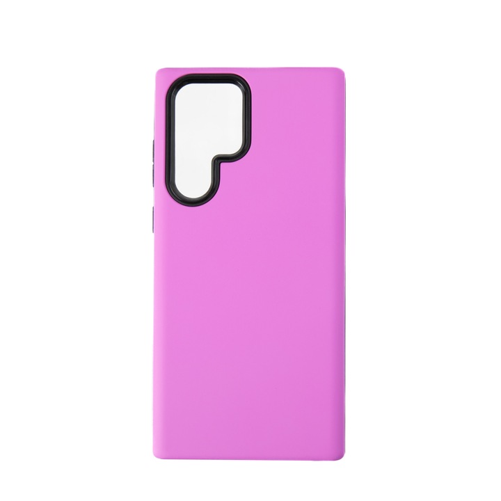 Capac Protectie Spate Colectia Colourful Compatibil Cu Samsung Galaxy S22 Ultra - Mov