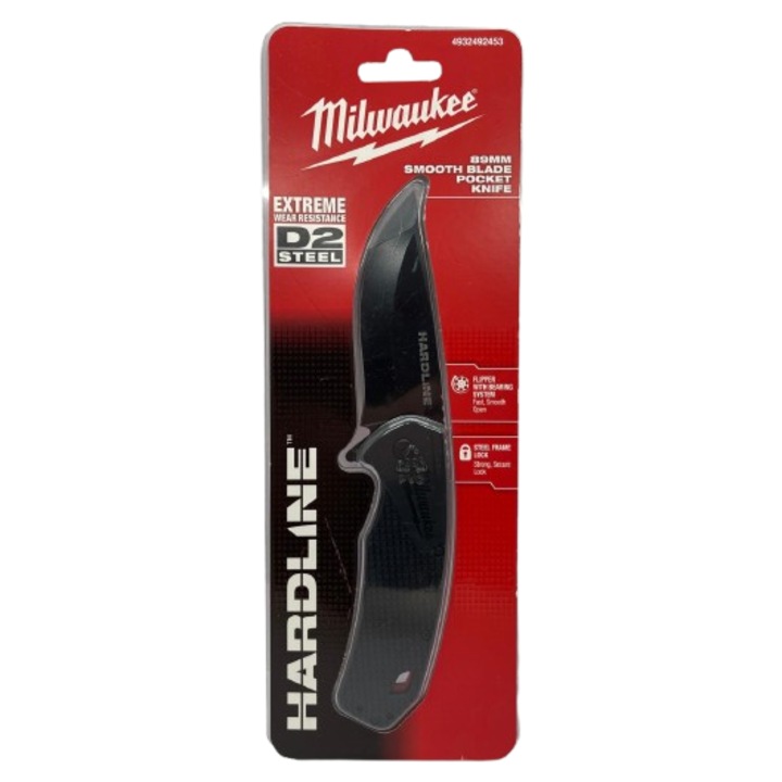 Cutit pliabil Hardline cu lama neteda 89mm, Milwaukee