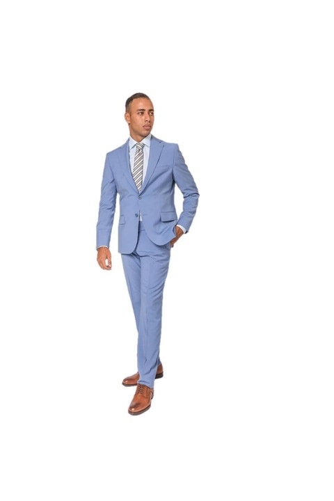 Costum barbati Prince Oliver, Lana, Gri albastrui, Gri albastrui