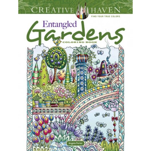 Angela Porter Creative Haven Entangled Gardens Coloring Book eMAG.hu