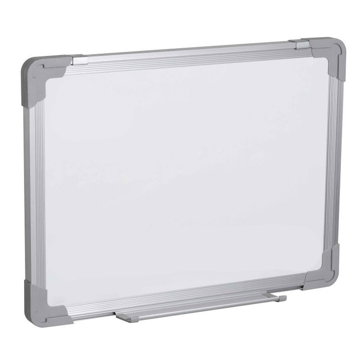 Магнитна бяла дъска с алуминиева рамка, 60x90 см, EVOffice