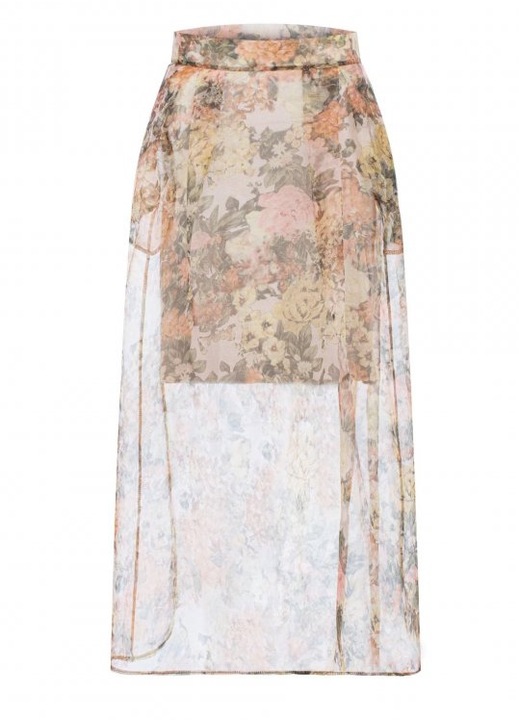 Fusta, Makadamia, Poliester/Viscoza/Elastan, Multicolor, Multicolor