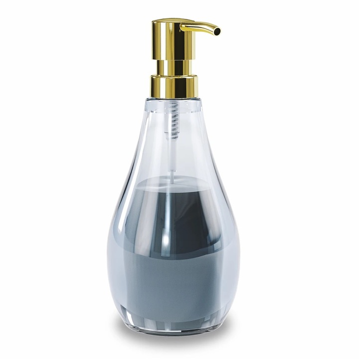 Dispenser sapun lichid, Umbra, Droplet, Acril, 296 ml, Albastru