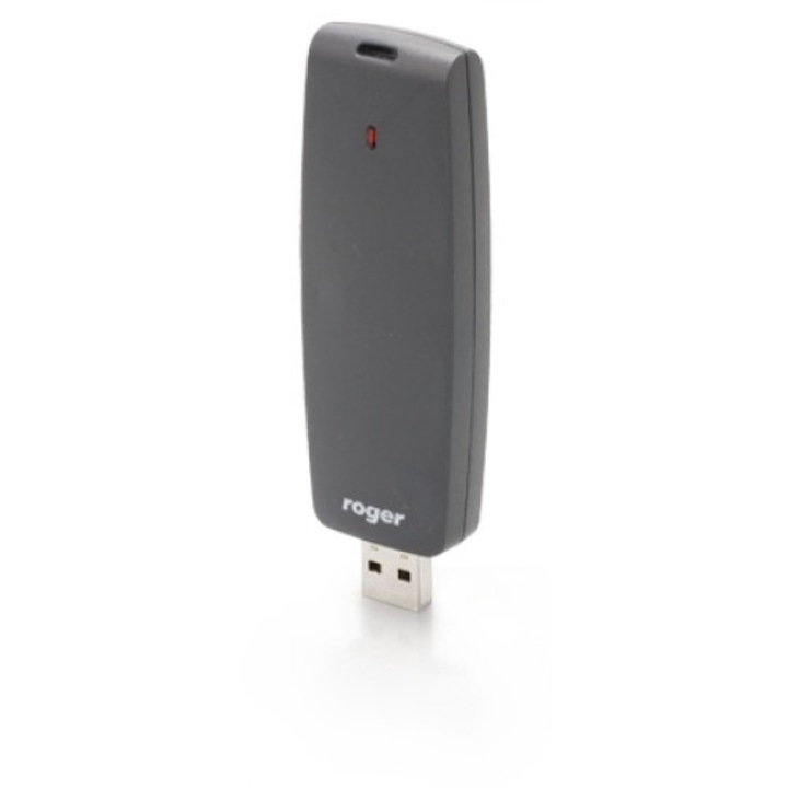 Cititor carduri proximitate RUD-3-DES, ROGER+RACS+5, Port USB, 5 VDC, 88 x 30.5 x 14.5 mm, Negru
