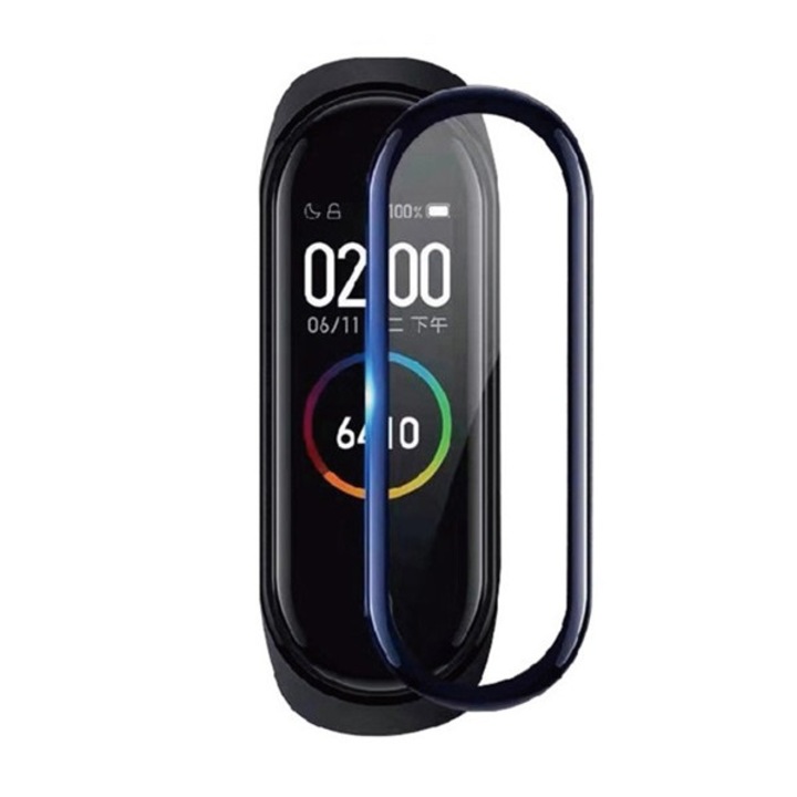 Gigapack kijelzővédő üveg, 3d, 0.3mm, 9h, fekete, kompatibilis: Xiaomi Mi Band 6