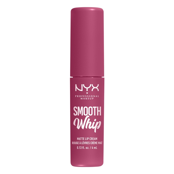 Ruj pentru buze NYX PM Smooth Whip Matte Lip Cream, 18 Onesie Funsie, 4 ml