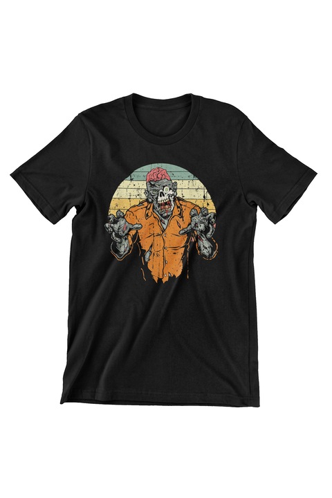 Tricou Barbati Halloween, Old zombie, negru, 5XL