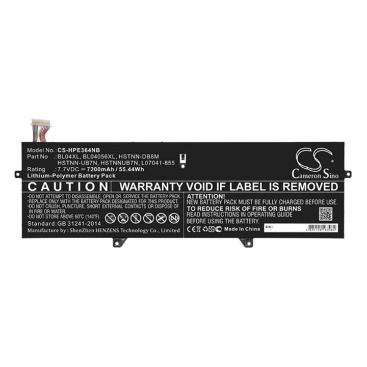 Cameron sino li-polymer akku (7,7v / 7200 mah, hp bl04056xl kompatibilis), CS-HPE364NB, gyártói csomagolás