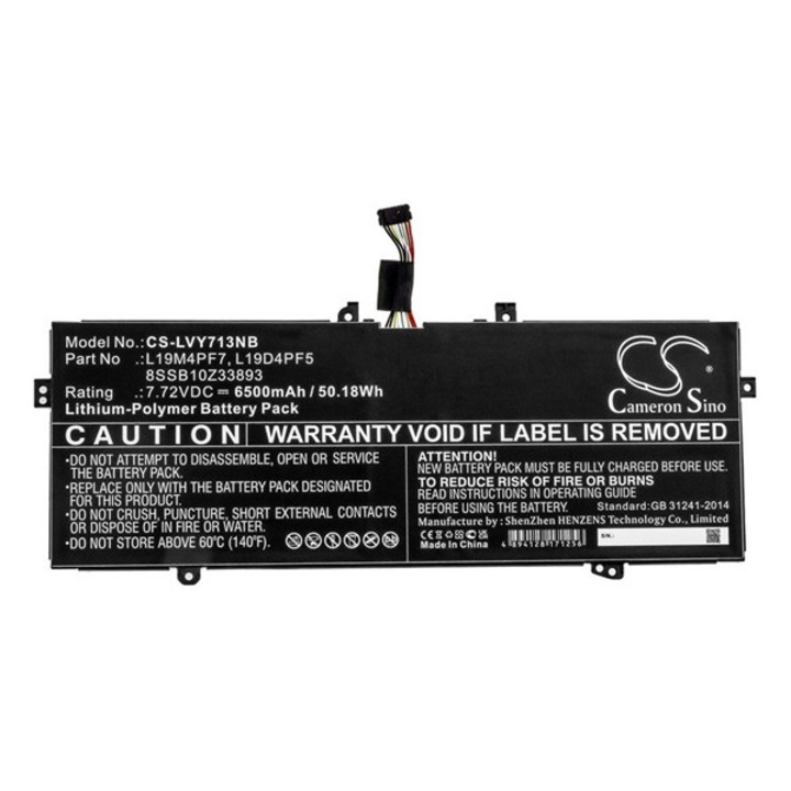 Cameron sino li-polymer akku (7,72v / 6500 mah, lenovo 8ssb10z33893 kompatibilis), CS-LVY713NB, gyártói csomagolás