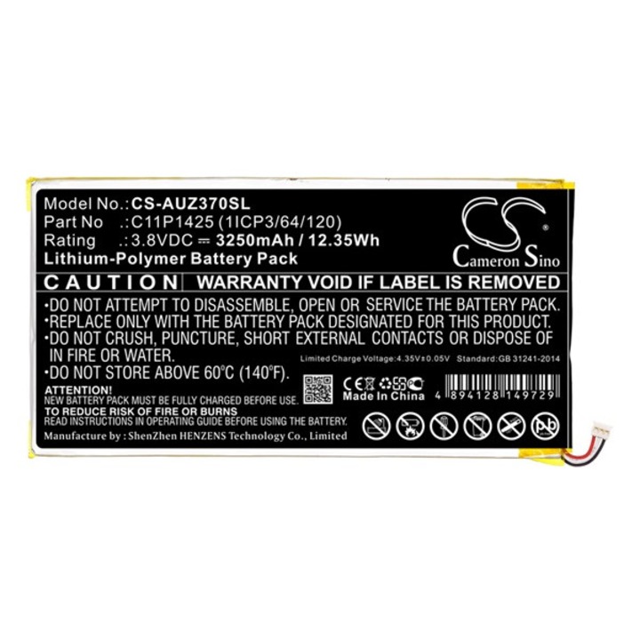 Cameron sino li-polymer akku (3,8v / 3250 mah, asus 0b200-01510100 kompatibilis), CS-AUZ370SL, gyártói csomagolás