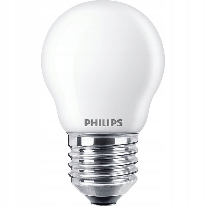 Led крушка, Philips, E27, P45, 2.2W = 25W, 250lm, 2700K, Топло бяло