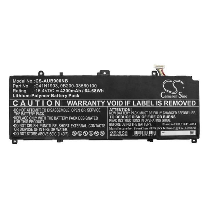 Cameron sino li-polymer akku (15,4v / 4200 mah, asus 0b200-03560100 kompatibilis), CS-AUB900NB, gyártói csomagolás