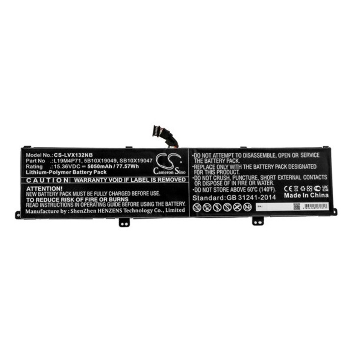 Cameron sino li-polymer akku (15,36v / 5050 mah, lenovo 5b10x19049 kompatibilis), CS-LVX132NB, gyártói csomagolás