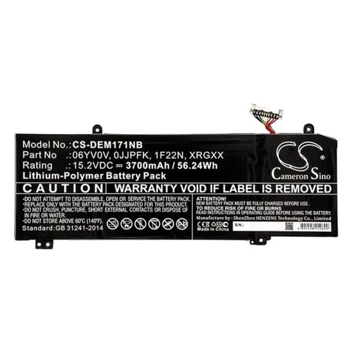 Cameron sino li-polymer akku (15,2v / 3700 mah, dell 06yv0v kompatibilis), CS-DEM171NB, gyártói csomagolás