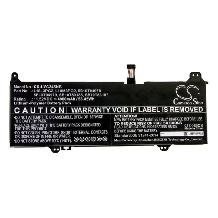 Cameron sino li-polymer akku (11,52v / 4900 mah, lenovo 5b10t04978 kompatibilis), CS-LVC345NB, gyártói csomagolás