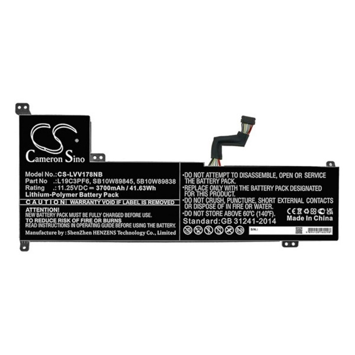 Cameron sino li-polymer akku (11,25v / 3700 mah, lenovo 5b10w89838 kompatibilis), CS-LVV178NB, gyártói csomagolás