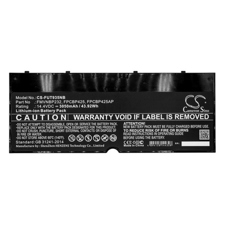 Cameron sino li-ion akku (14,4v / 3050 mah, fujitsu cp651077-02 kompatibilis), CS-FUT935NB, gyártói csomagolás