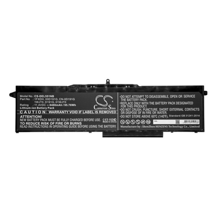 Cameron sino li-ion akku (11,4v / 8400 mah, dell 01wjt0 kompatibilis), CS-DEL551NB, gyártói csomagolás