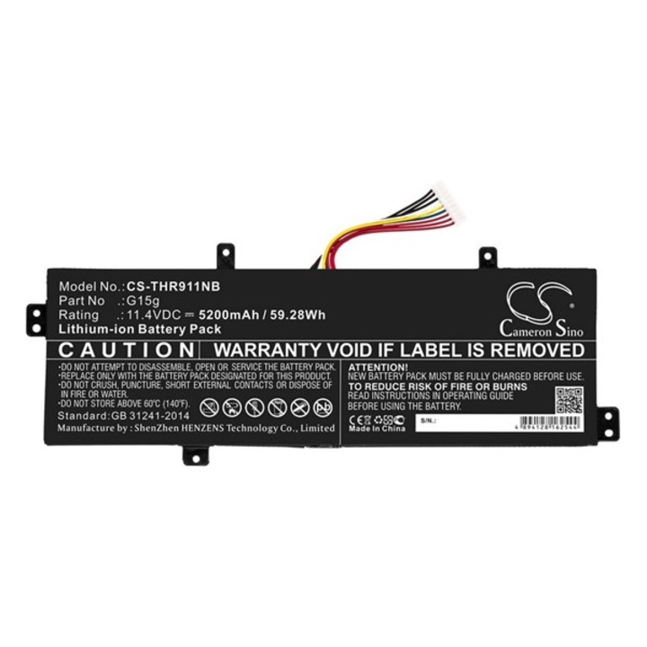 Cameron sino li-ion akku (11,4v / 5200 mah, thunderobolt g15g kompatibilis), CS-THR911NB, gyártói csomagolás