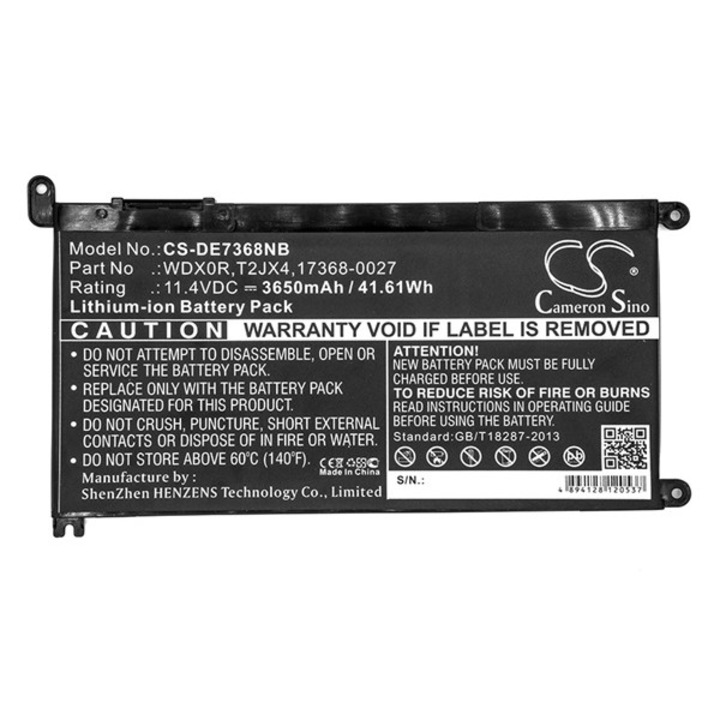 Cameron sino li-ion akku (11,4v / 3650mah, dell 0wdx0r kompatibilis) fekete, CS-DE7368NB B, gigapack csomagolás