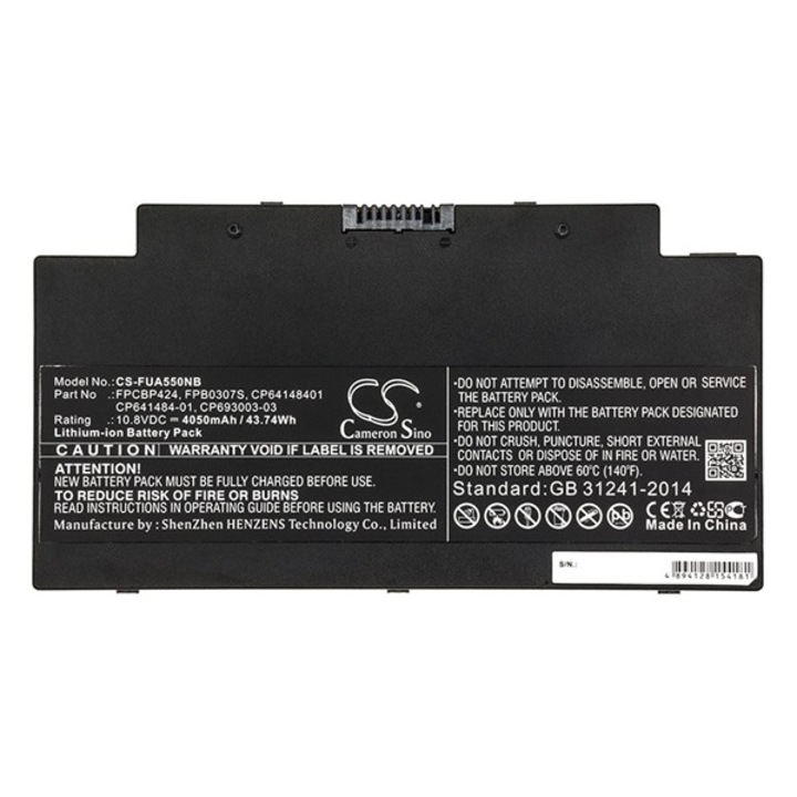 Cameron sino li-ion akku (10,8v / 4050 mah, fujitsu cp64148401 kompatibilis), CS-FUA550NB, gyártói csomagolás