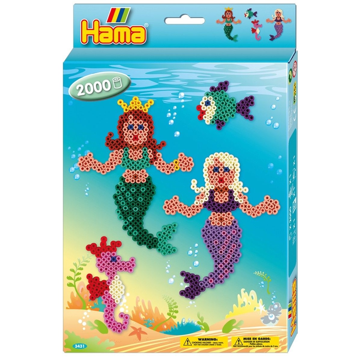 Margele de calcat HAMA MIDI Sirene 2000 margele in cutie