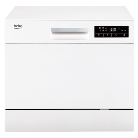 Masina de spalat vase Beko DTC36610W, 6 seturi, 6 programe, Clasa A+, 55 cm, Alb
