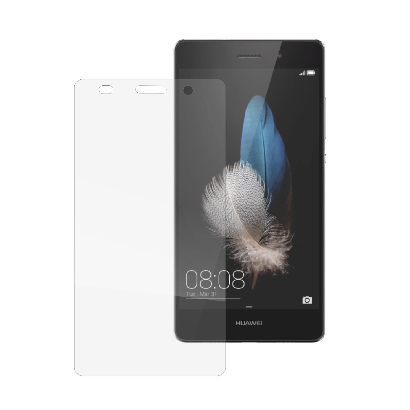 Set 2 Folii Protectie Ecran, Acoperire Totala, Adezive si Foarte Flexibile, Invisible Skinz Ultra-Clear HD pentru Huawei Ascend P8 Lite