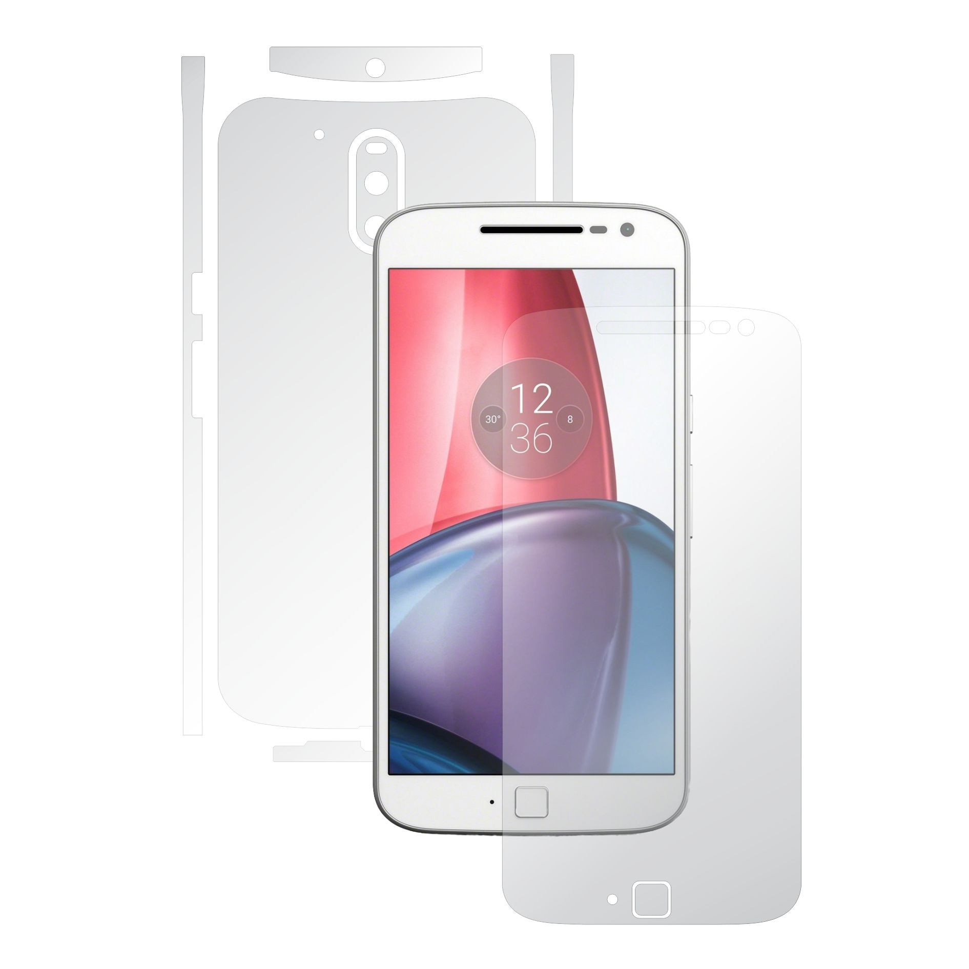 Folie Protectie Full Body Invisible Skinz Ultra-Clear HD, Husa Transparenta de tip Skin Adeziv pentru Carcasa si Ecran, dedicata Motorola Moto G4 Plus