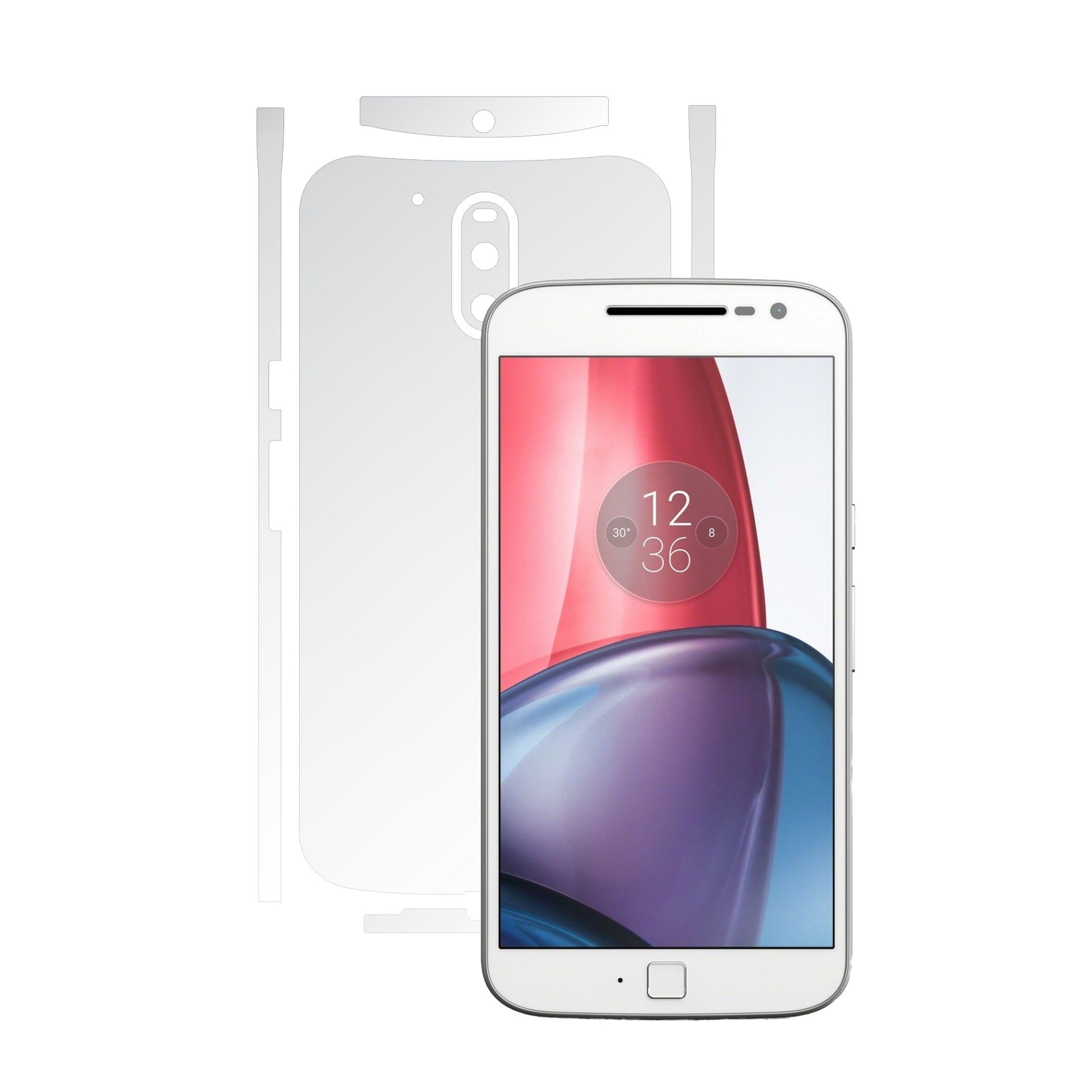 Folie Protectie Invisible Skinz Ultra-Clear AutoRegeneranta, Husa Transparenta de tip Skin Adeziv pentru Carcasa si Laterale, dedicata Motorola Moto G4 Plus