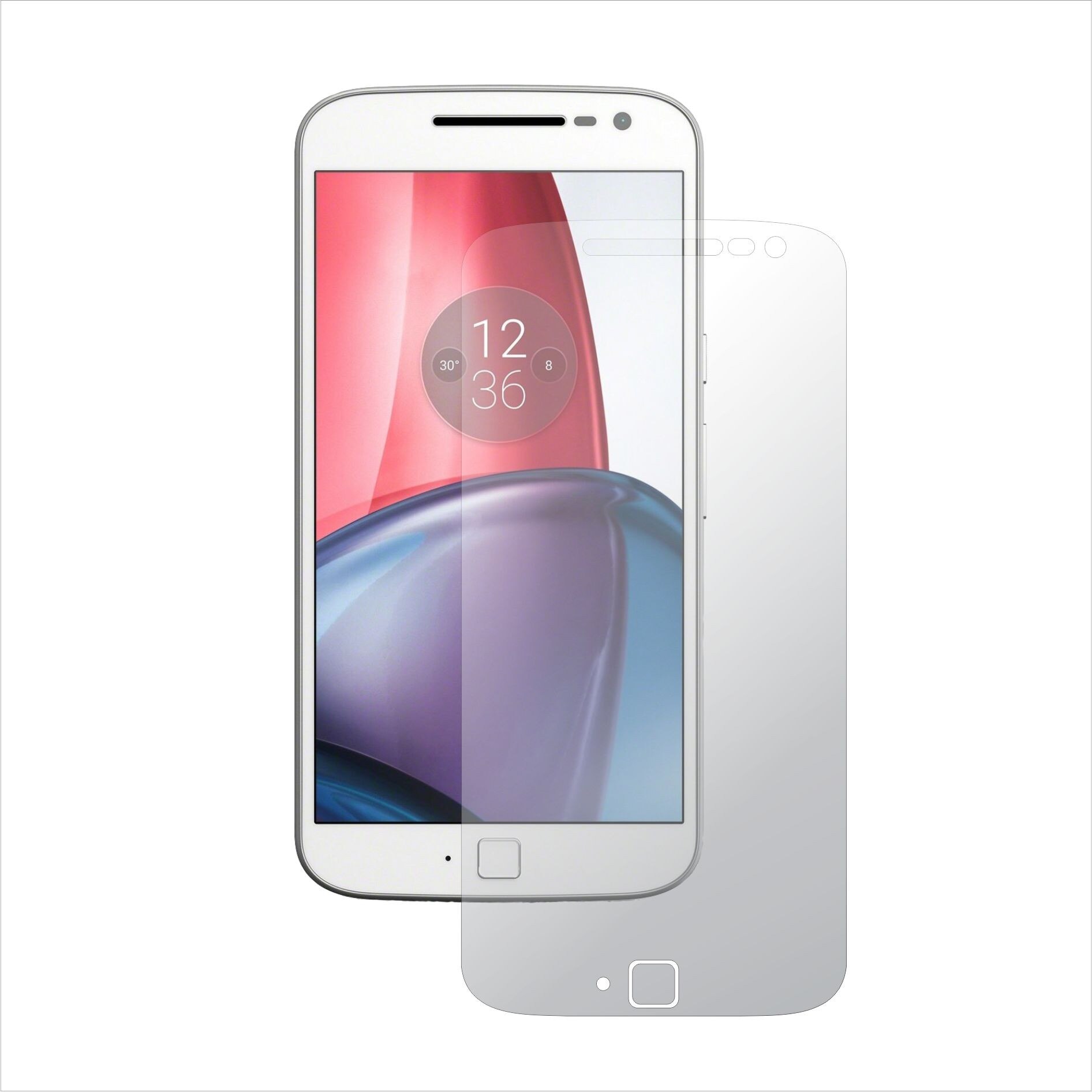 Set 2 Folii Protectie Ecran, Acoperire Totala, Adezive si Foarte Flexibile, Invisible Skinz Ultra-Clear HD pentru Motorola Moto G4 Plus