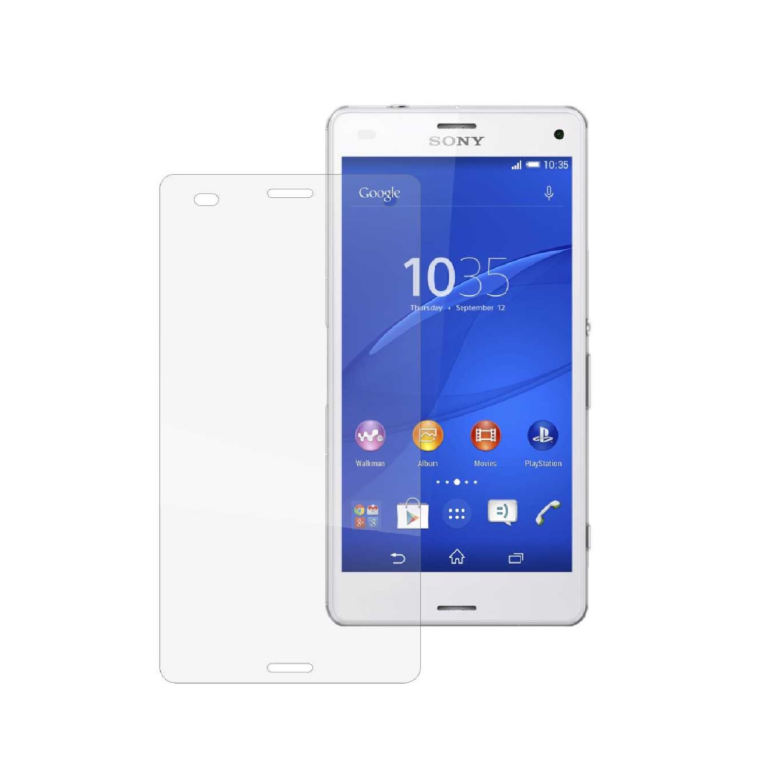Set 2 Folii Protectie Ecran, Acoperire Totala, Adezive si Foarte Flexibile, Invisible Skinz Ultra-Clear HD pentru Sony Xperia Z3 Compact