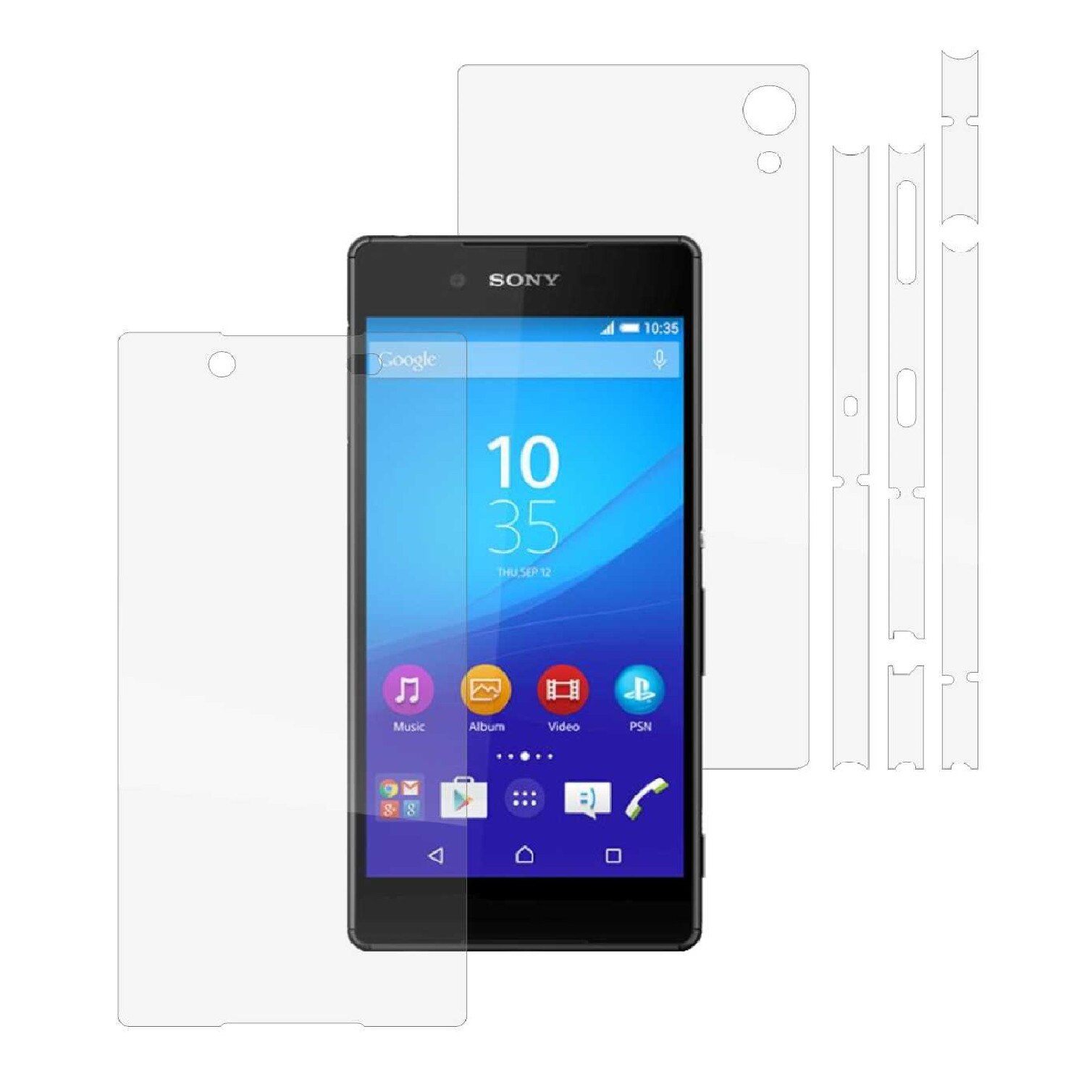 Folie Protectie Full Body Invisible Skinz Ultra-Clear AutoRegeneranta, Husa Transparenta de tip Skin Adeziv pentru Carcasa si Ecran, dedicata Sony Xperia Z3 Plus + Plus