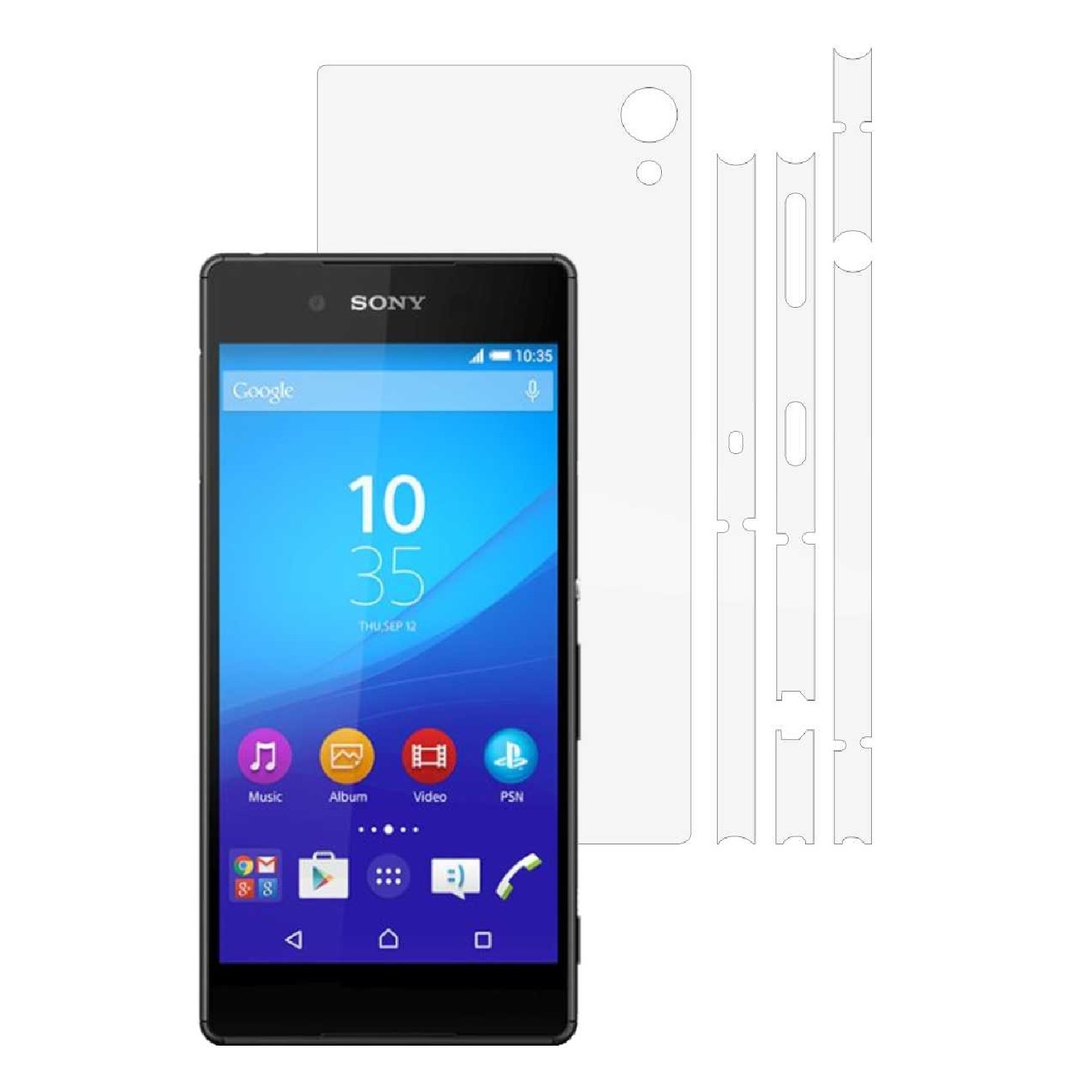 Folie Protectie Invisible Skinz Ultra-Clear AutoRegeneranta, Husa Transparenta de tip Skin Adeziv pentru Carcasa si Laterale, dedicata Sony Xperia Z3 Plus + Plus