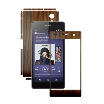 Folie de protectie Carbon Skinz, Husa de tip Skin Adeziv pentru Carcasa, Lemn Nuc Inchis dedicata Sony Xperia Z2 Folie de protectie Carbon Skinz, Husa de tip Skin Adeziv pentru Carcasa, Lemn Nuc Inchis dedicata Sony Xperia Z2