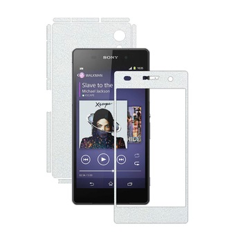 Folie de protectie Carbon Skinz, Husa de tip Skin Adeziv pentru Carcasa, Piele Alba dedicata Sony Xperia Z2 Folie de protectie Carbon Skinz, Husa de tip Skin Adeziv pentru Carcasa, Piele Alba dedicata Sony Xperia Z2