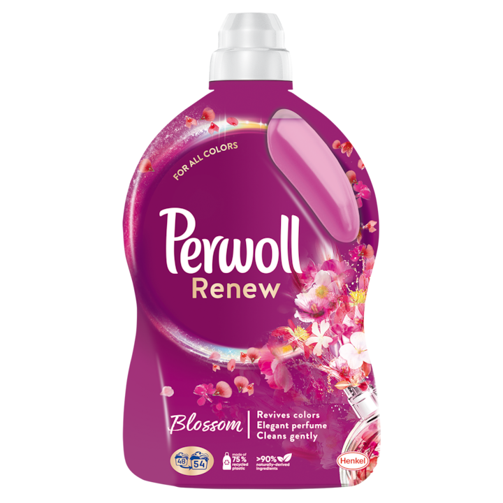Течен перилен препарат Perwoll Renew Blossom, 54 пранета, 2.97 л