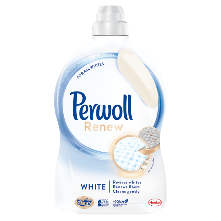 Detergent de rufe lichid Perwoll Renew White, 54 spalari, 2,97L