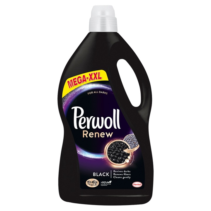 Detergent lichid pentru rufe Perwoll Renew Black, 73 spalari, 4.015L