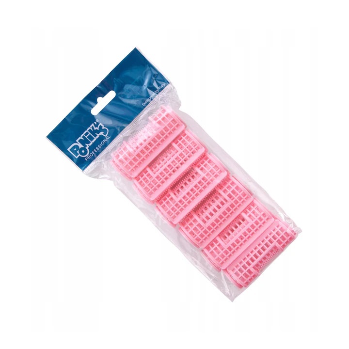 Set Bigudiuri Clips, Ponik'S, Cw125, Fixare Sigura, Circulatie Aer, Reutilizabil, Par Umed sau Uscat, Esential In Salonul De Coafura, Materiale Durabile, Calitate Profesionala, 28 mm, 6 Buc