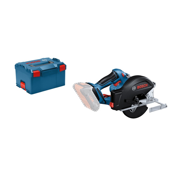 Акумулаторен циркуляр Bosch Professional GKM 18V-50, без батерия и зарядно, в L-Boxx