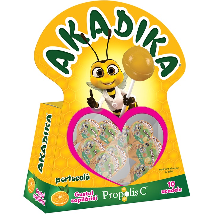 Akadika Propolis C portocala, 10 acadele, Fiterman