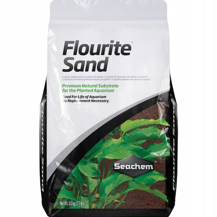 Substrat pentru acvariu Flourite Sand, Seachem, Nisip, Granulatie 0.5-1 mm, 3.5 kg